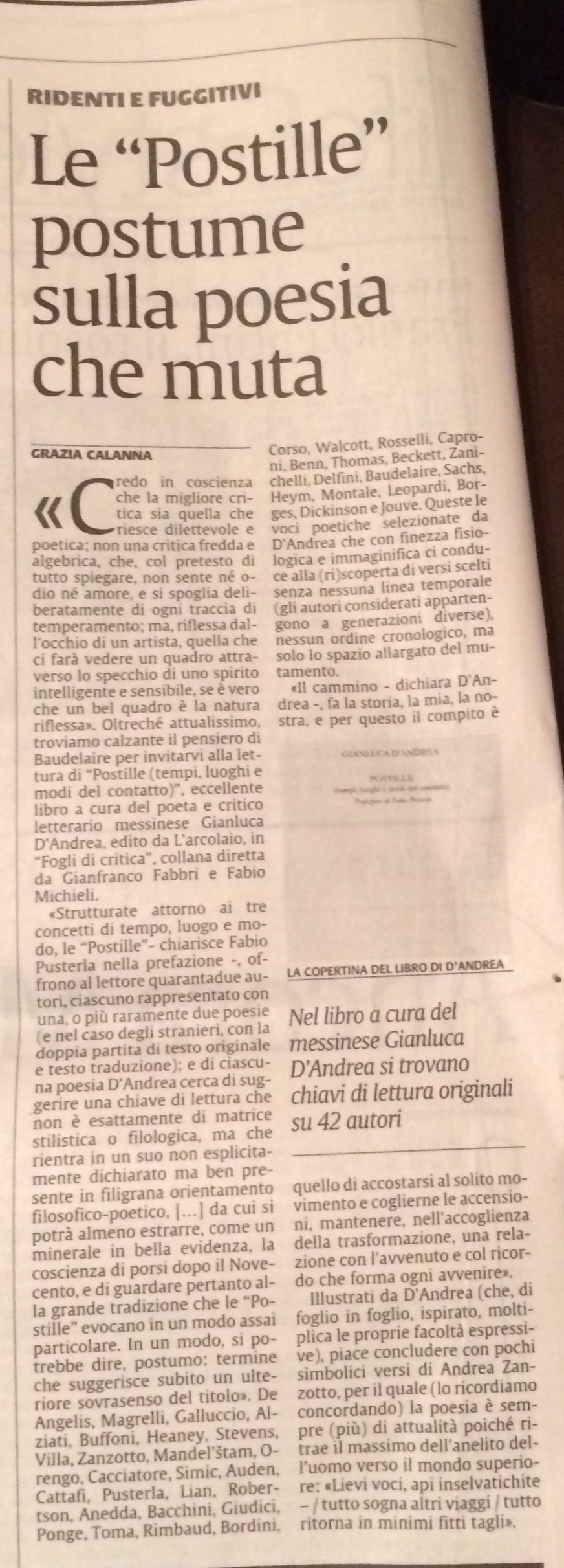 Postille su La Sicilia